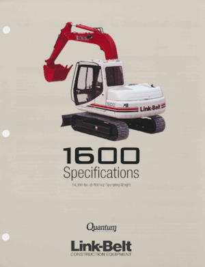 Koparki gąsienicowe Link-Belt 1600