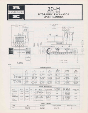 Koparki gąsienicowe Bucyrus 20-H