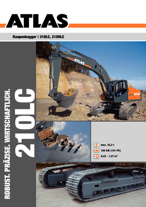 Koparki gąsienicowe Atlas 210 LC