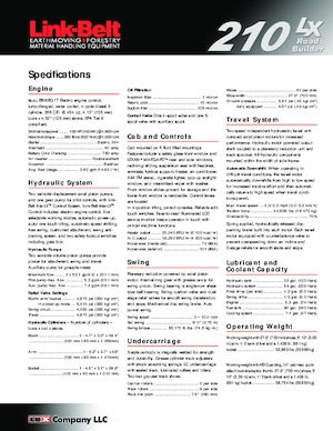 Koparki gąsienicowe Link-Belt 210 LX Road Builder
