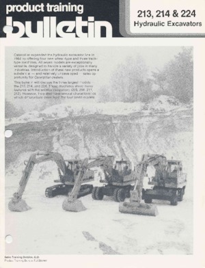 Koparki gąsienicowe Caterpillar 213