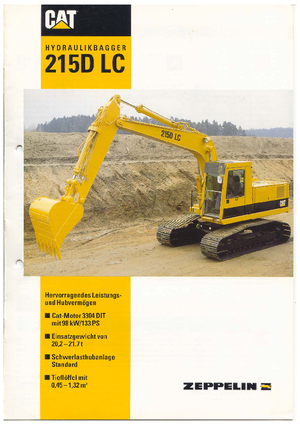Koparki gąsienicowe Caterpillar 215 D LC
