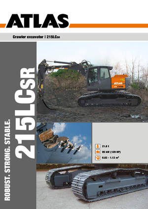 Koparki gąsienicowe Atlas 215 LC-SR
