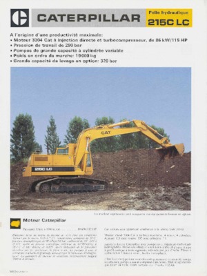 Koparki gąsienicowe Caterpillar 215LC
