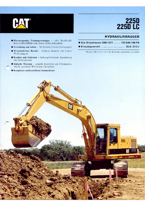 Koparki gąsienicowe Caterpillar 225 D LC