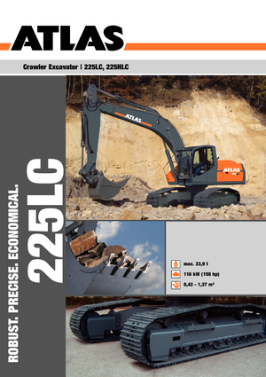 Koparki gąsienicowe Atlas 225 LC