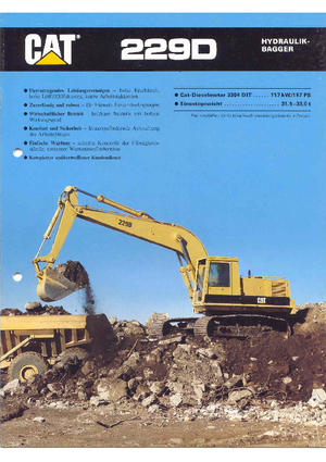 Koparki gąsienicowe Caterpillar 229 D
