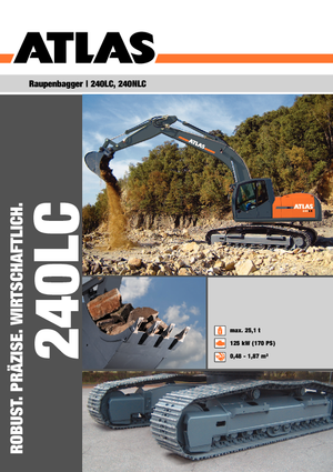 Koparki gąsienicowe Atlas 240 LC