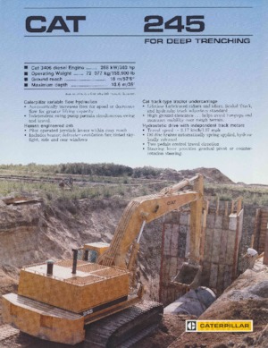 Koparki gąsienicowe Caterpillar 245