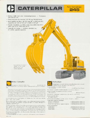 Koparki gąsienicowe Caterpillar 245