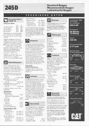 Koparki gąsienicowe Caterpillar 245 D