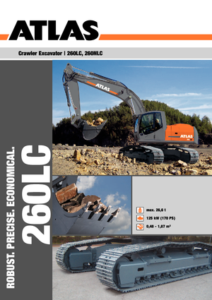 Koparki gąsienicowe Atlas 260 LC
