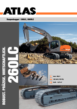 Koparki gąsienicowe Atlas 260 LC
