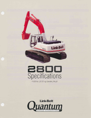 Koparki gąsienicowe Link-Belt 2800