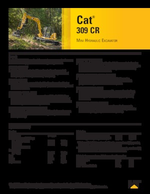 Koparki gąsienicowe Caterpillar 309 CR