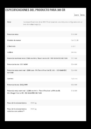 Koparki gąsienicowe Caterpillar 309 CR