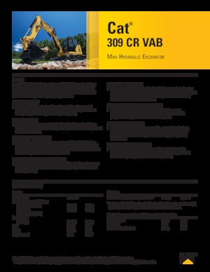 Koparki gąsienicowe Caterpillar 309CR VAB