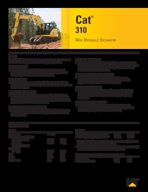 Koparki gąsienicowe Caterpillar 310
