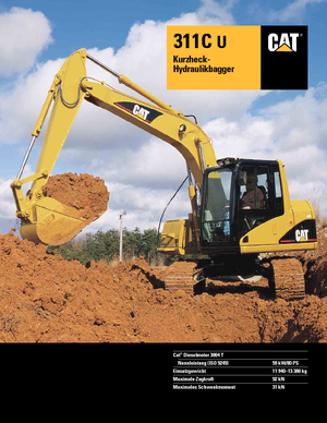 Koparki gąsienicowe Caterpillar 311C U