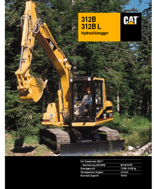 Koparki gąsienicowe Caterpillar 312 B L