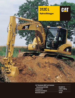 Koparki gąsienicowe Caterpillar 312C L