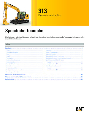 Koparki gąsienicowe Caterpillar 313