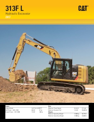 Koparki gąsienicowe Caterpillar 313F L  