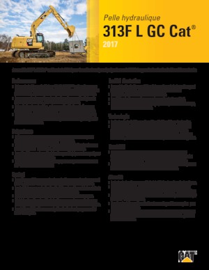 Koparki gąsienicowe Caterpillar 313F L GC