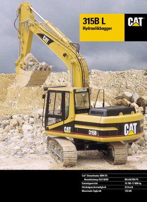 Koparki gąsienicowe Caterpillar 315 B L Mono