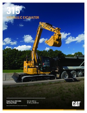 Koparki gąsienicowe Caterpillar 315