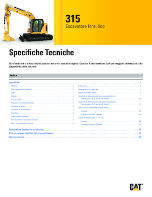 Koparki gąsienicowe Caterpillar 315