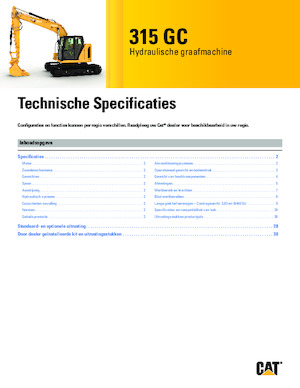 Koparki gąsienicowe Caterpillar 315 GC