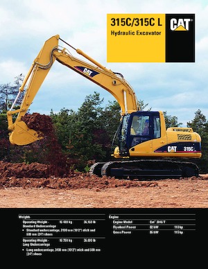 Koparki gąsienicowe Caterpillar 315C