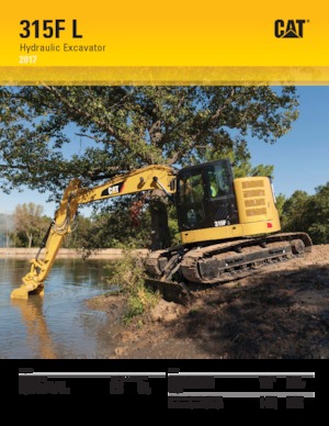 Koparki gąsienicowe Caterpillar 315F L