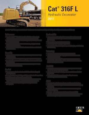 Koparki gąsienicowe Caterpillar 316F L