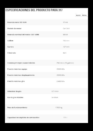 Koparki gąsienicowe Caterpillar 317