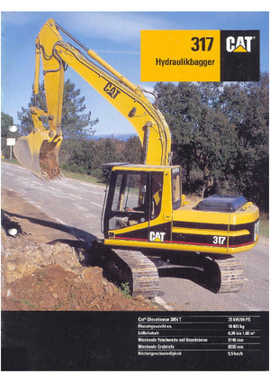 Koparki gąsienicowe Caterpillar 317 VAH