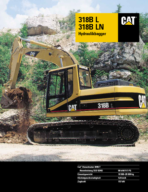 Koparki gąsienicowe Caterpillar 318 B L