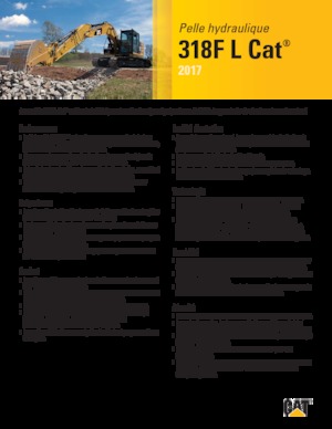 Koparki gąsienicowe Caterpillar 318F L