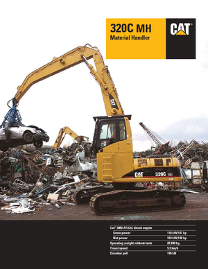 Koparki gąsienicowe Caterpillar 320 C MH
