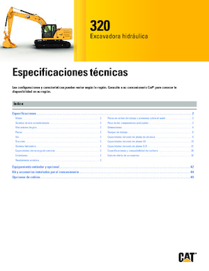 Koparki gąsienicowe Caterpillar 320