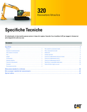 Koparki gąsienicowe Caterpillar 320