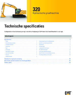 Koparki gąsienicowe Caterpillar 320