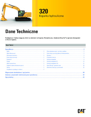 Koparki gąsienicowe Caterpillar 320