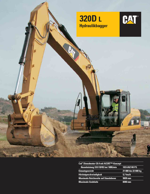 Koparki gąsienicowe Caterpillar 320D L