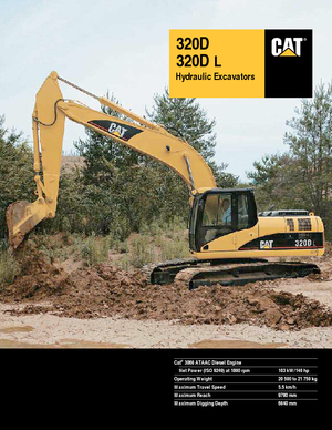 Koparki gąsienicowe Caterpillar 320D L