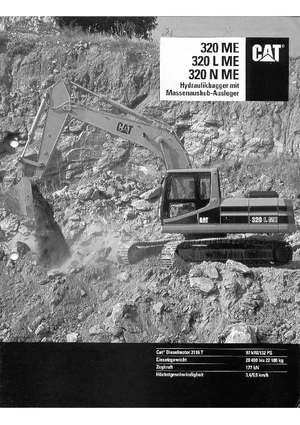 Koparki gąsienicowe Caterpillar 320 L