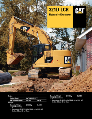 Koparki gąsienicowe Caterpillar 321D LCR