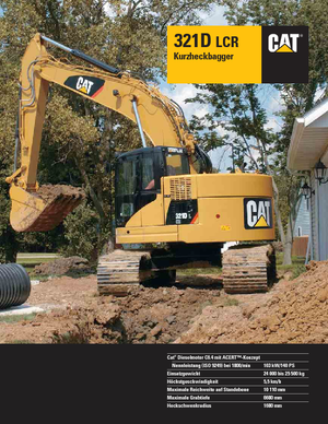 Koparki gąsienicowe Caterpillar 321D LCR