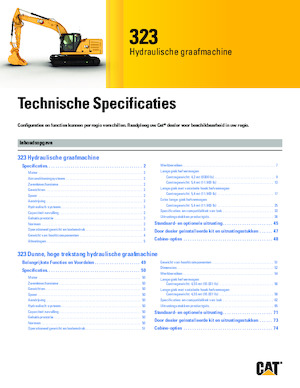 Koparki gąsienicowe Caterpillar 323
